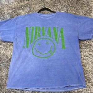 🚫SOLD🚫Vintage style oversized Nirvana tee - women’s size S/M.